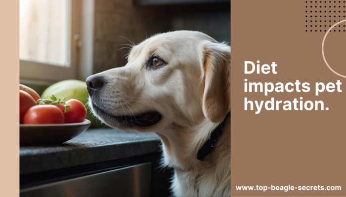 Diet impacts pet hydration.